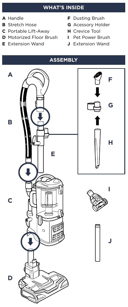 shark vacuum parts diagram