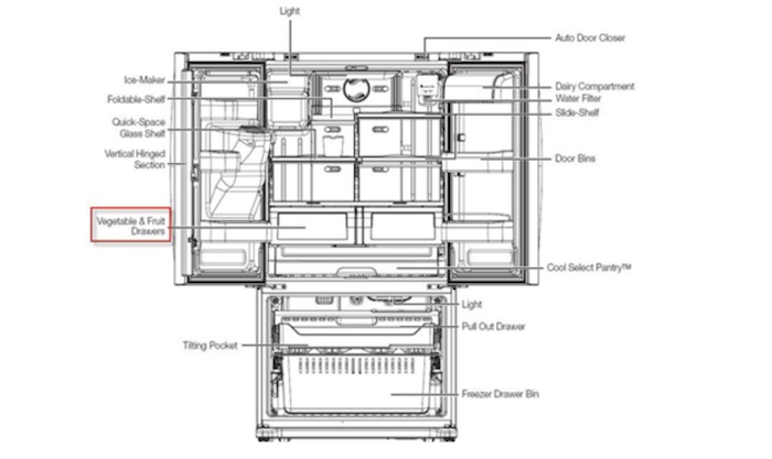 samsung refrigerator door parts diagram